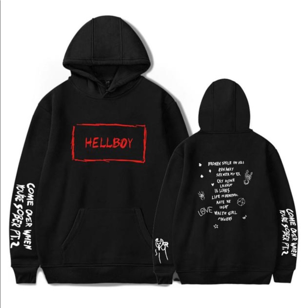 Lil Peep Hellboy Hoodie Hellboy sweatshirt